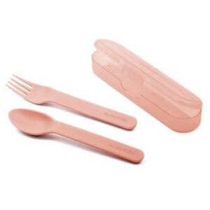 Suavinex -Feeding - Forest - Cutlery set with case - Pink