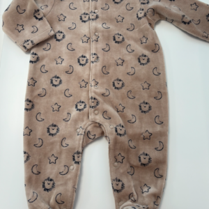 Babypakje - met voetjes - met maan en sterretjes - Beige