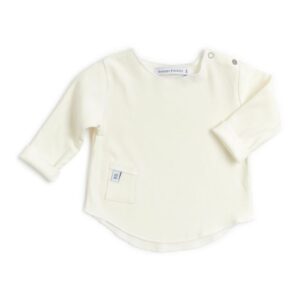 Long Sleeves Shirt - Shoulder Opening - Cream