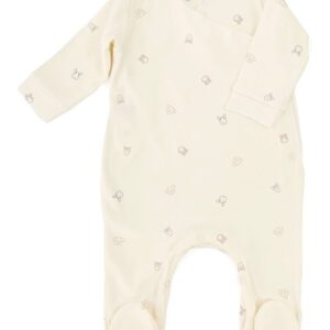 Jumpsuit with feet - crossed - side opening - Animal Friends