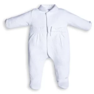 Babypakje - met voetjes en strikje - Wit