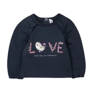 Sweater - met letters LOVE - Marine