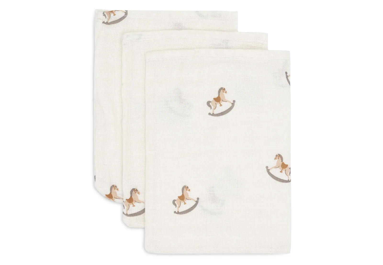 Washandjes - Tetra - Nostalgic Ride - 3 Stuks - Ecru