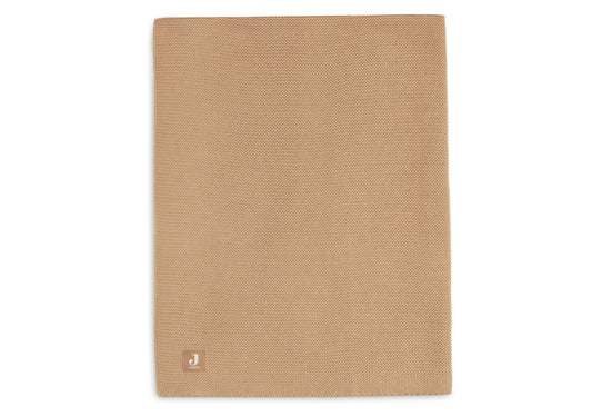 Wiegdeken - 75 x 100 cm - Basic Knit - Biscuit