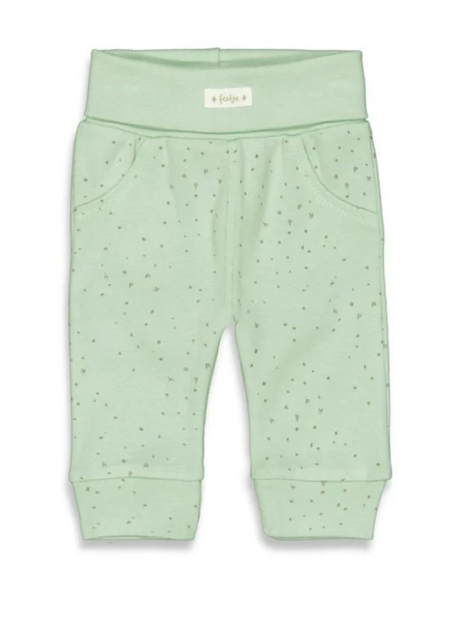Broek - Lange broek - met stipjes in Antracite - Mint
