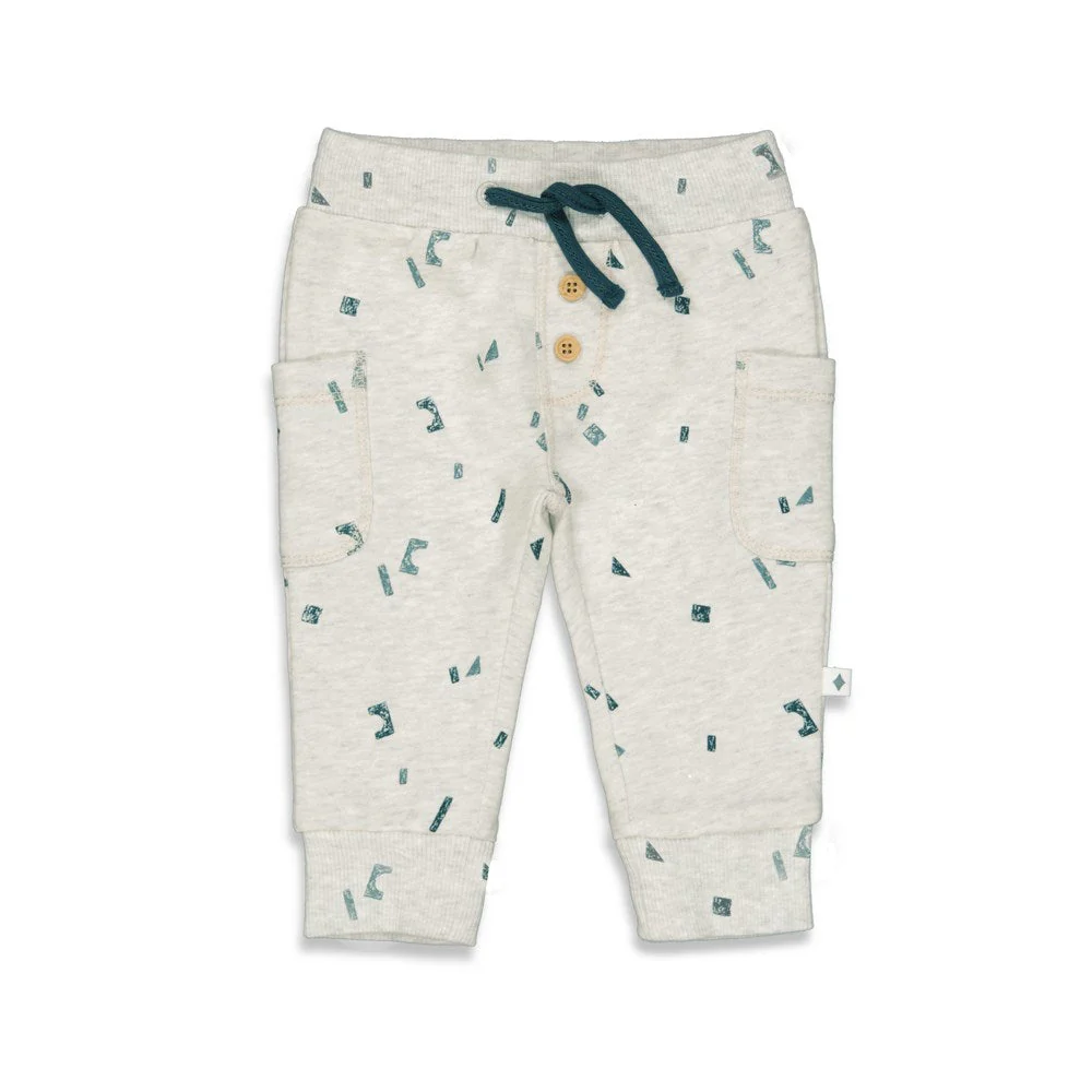 Broek - lange broek met zakjes - Family - Grijs/Petrol