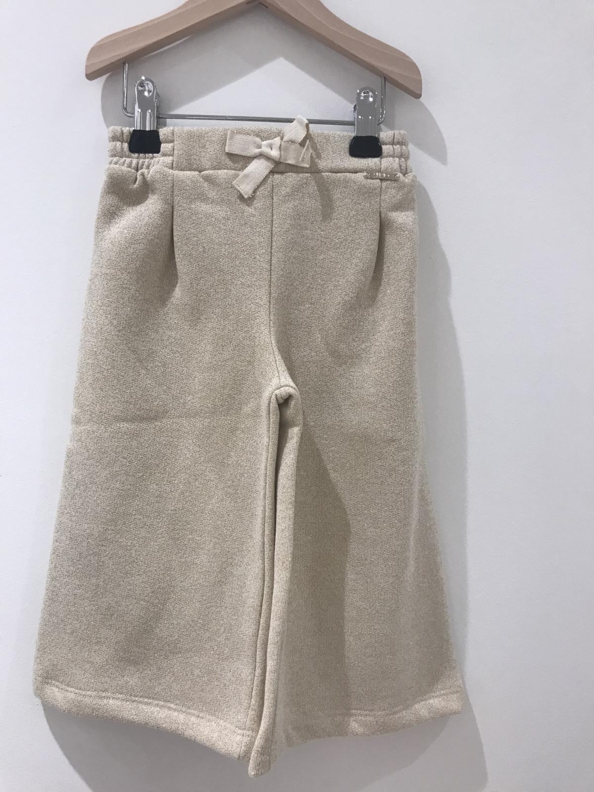 Jogging - met gouden glitter - vestje met rits en kap - Beige