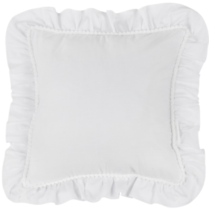 pillow with ruffles Boho - wit