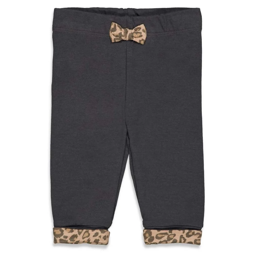 Broek - lange broek - met strikje - Made of Dreams - Antraciet