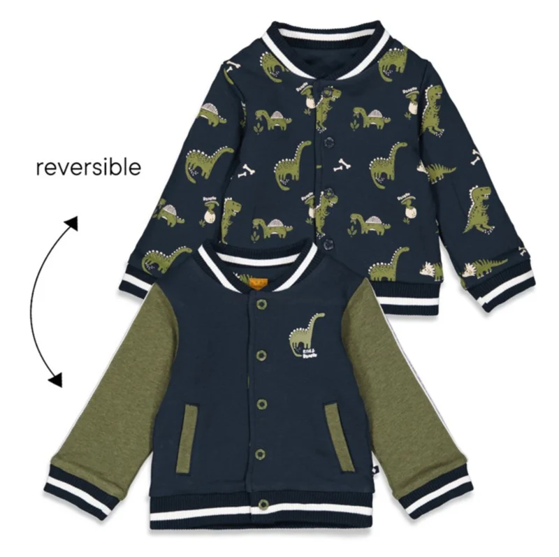 Jas - omkeerbaar - Cool to the bone - Blauw/Groen