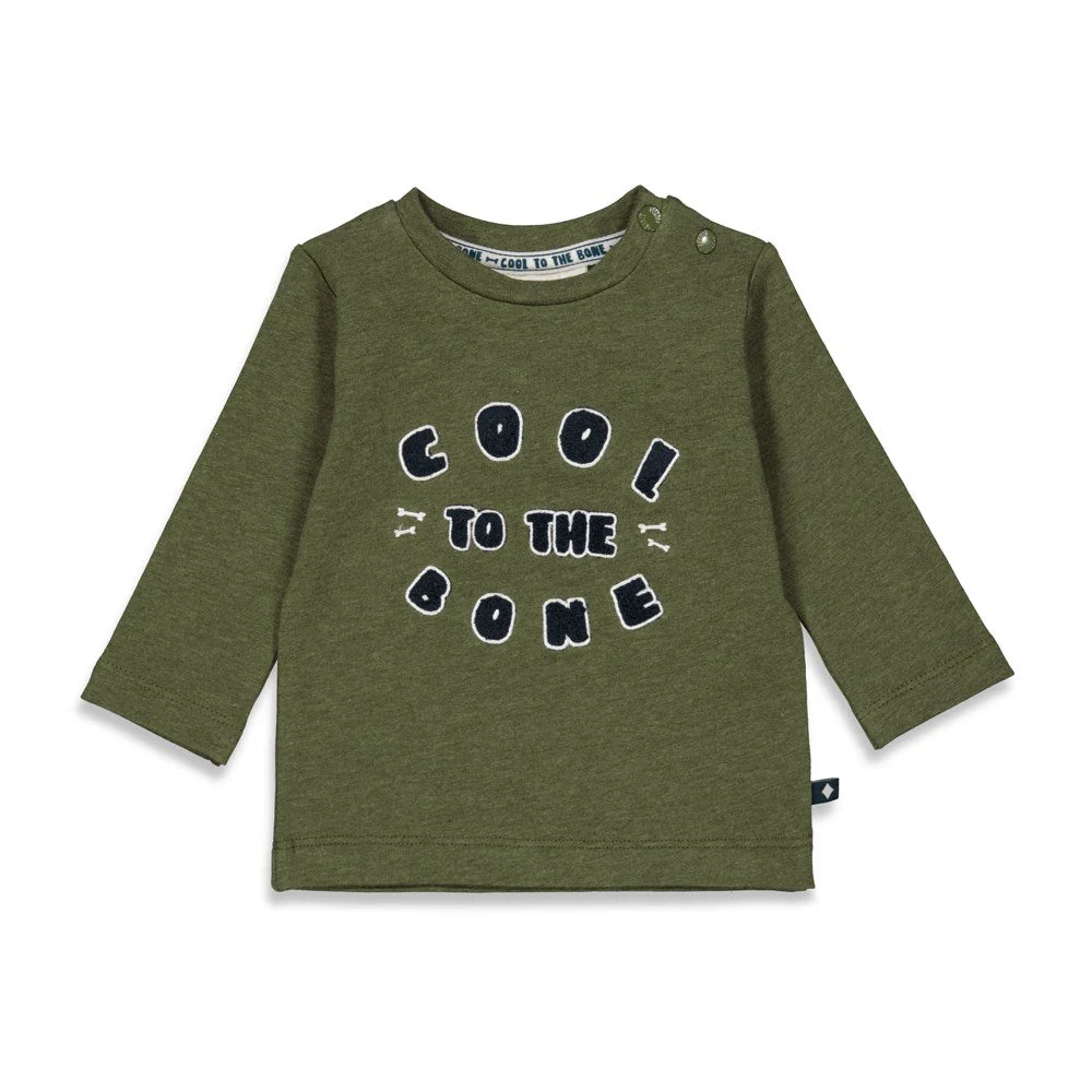 T-shirt - lange mouwen - Cool to the bone - Army melange