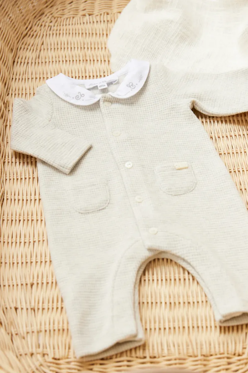 Babypakje - zonder voetjes - Premier Trousseau Mixte - Gris clair chiné