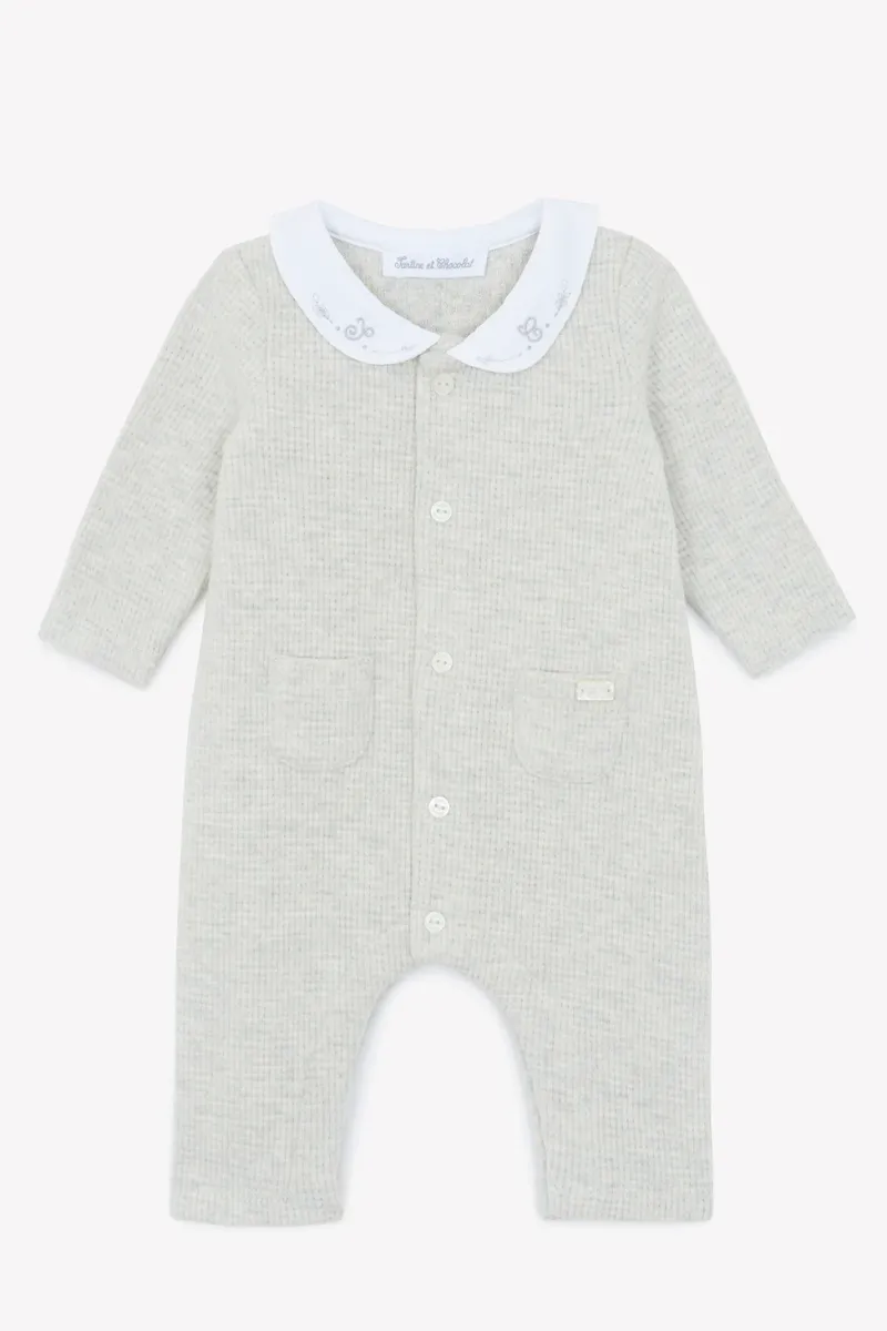 Babypakje - zonder voetjes - Premier Trousseau Mixte - Gris clair chiné