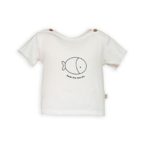 T-shirt - Save the sea life - Offwhite