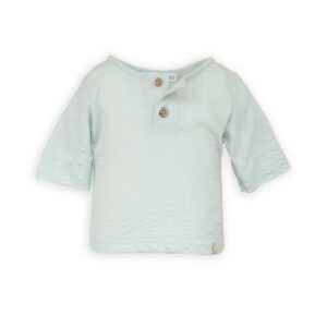 T-shirt - korte mouwen - polo sluiting - Blu Blush