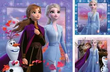 Puzzel - Disney Frozen de reis begint - 5+ -3 x 49 stukjes