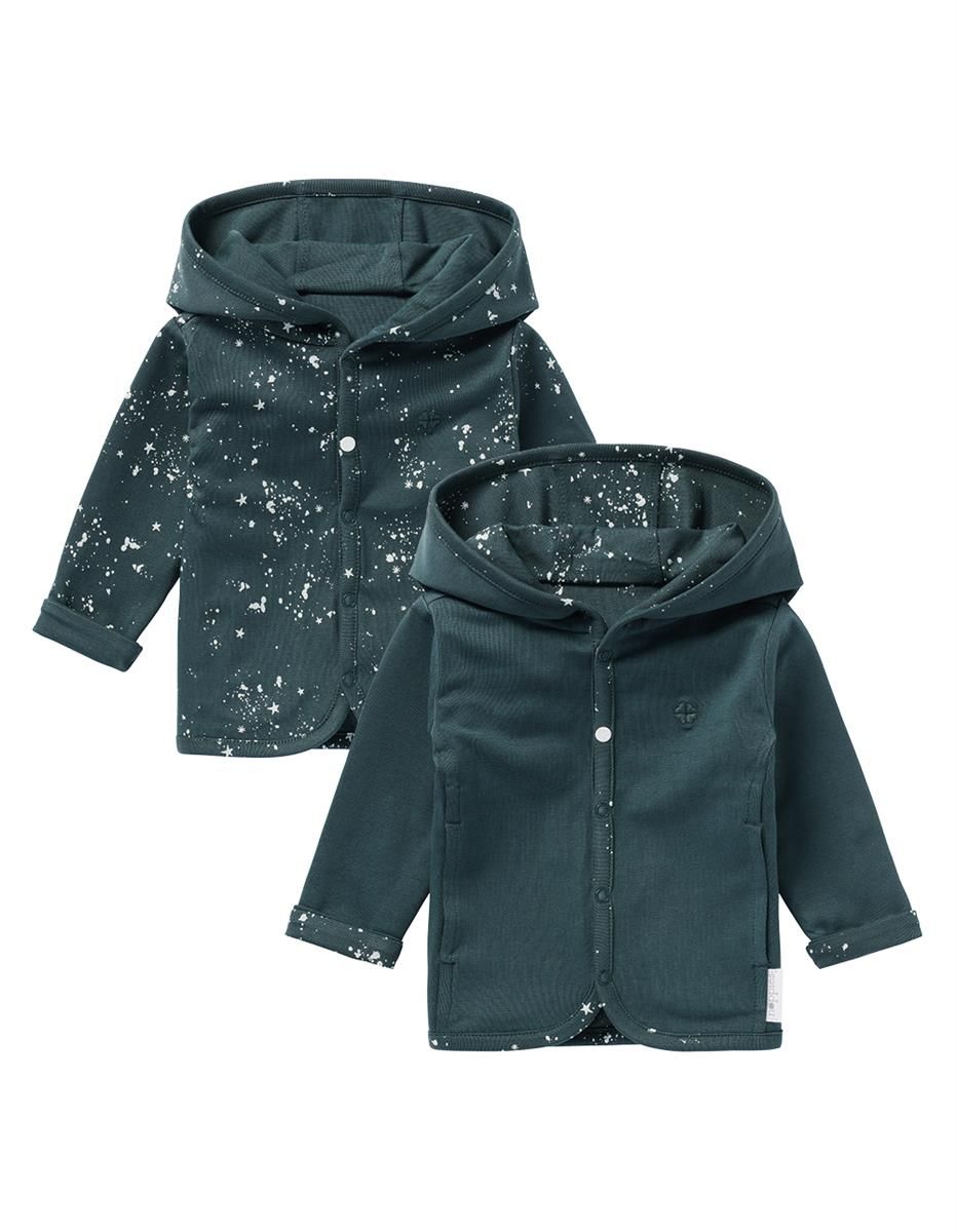Vestje - met kap - omkeerbaar - Bonny - Dark Slate