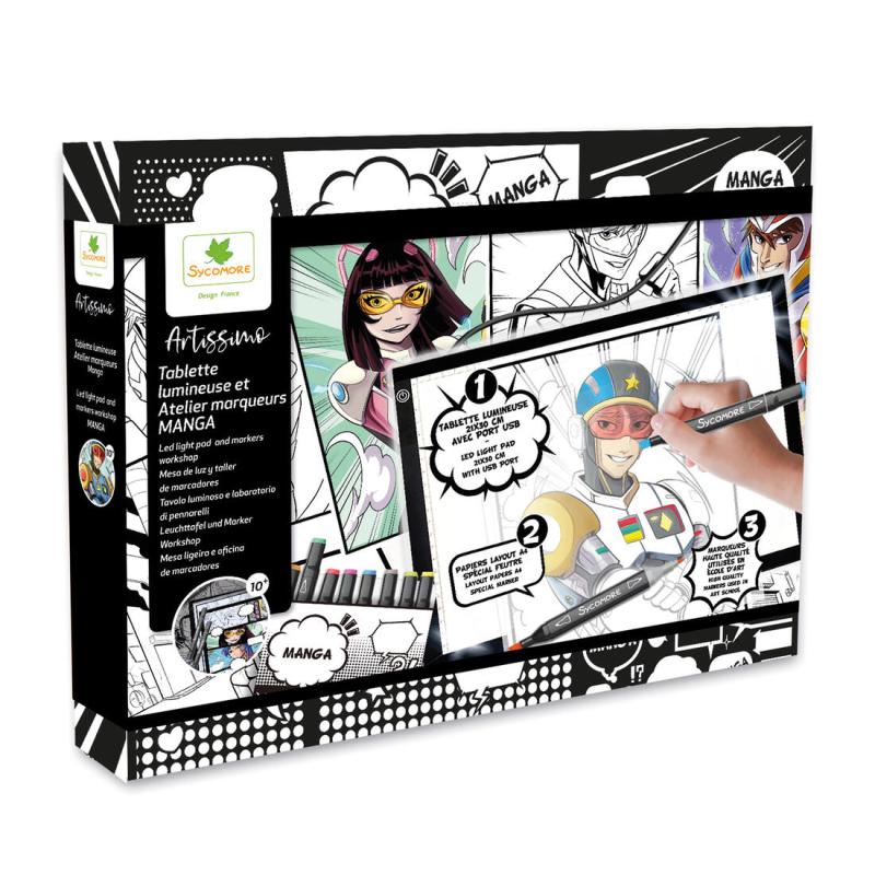 Artissimo - Manga - Lichttablet en markers workshop - 10+