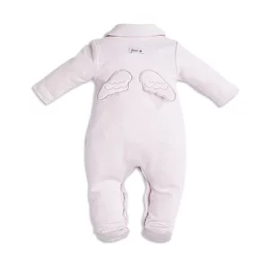 Babypakje - met voetjes - met engelen vleugeltjes - Roze