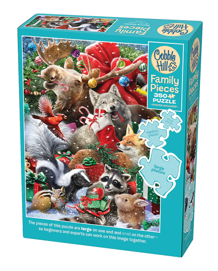 Cobble Hill - Familiepuzzel - 350 stuks in 3 groottes - Festive Friends - 6+