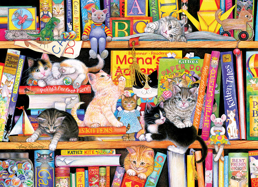 Cobble Hill - Familiepuzzel - 350 stuks in 3 groottes - Storytime Kittens - 6+