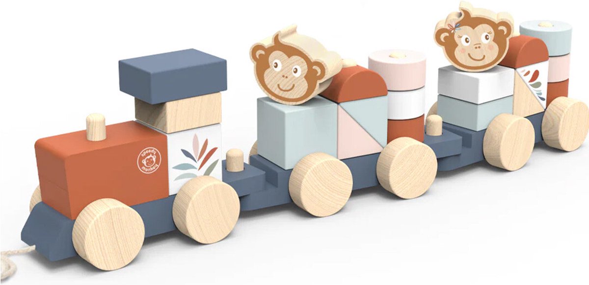 Trein Stapelaar - 39.5 X 7 X 10 cm - 12 M+