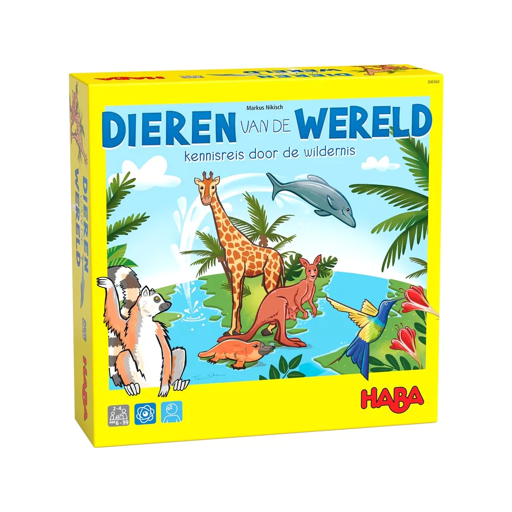 DIEREN van de WERELD op ontdekking in de wildernis - Educatief spel - 6+