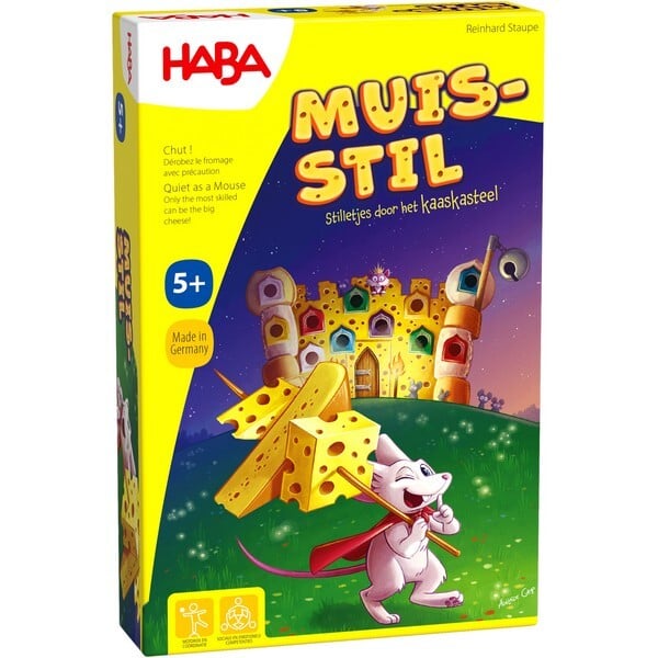 MUISSTIL - Stilletjes door het kaaskasteel - Behendigheidsspel - 5+