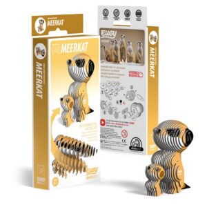 Stokstaartje - 3D model - in karton - 6+