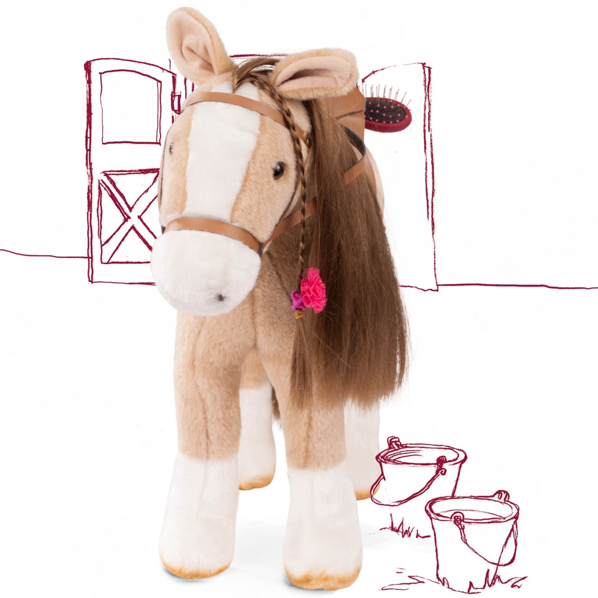 PONY SPARKY - om te borstelen - 6 stuks - Beige - 3+