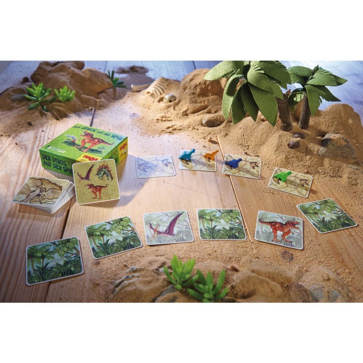 DE DINO'S OP HET SPOOR - Supermini spel - Geheugenspel - 4+