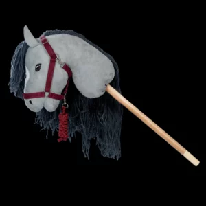 Halster + Touw - voor Stokpaardjes - Bordeaux -3+