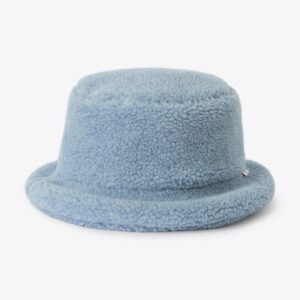 Hoedje - in teddy - maat 50 - Powder Blue