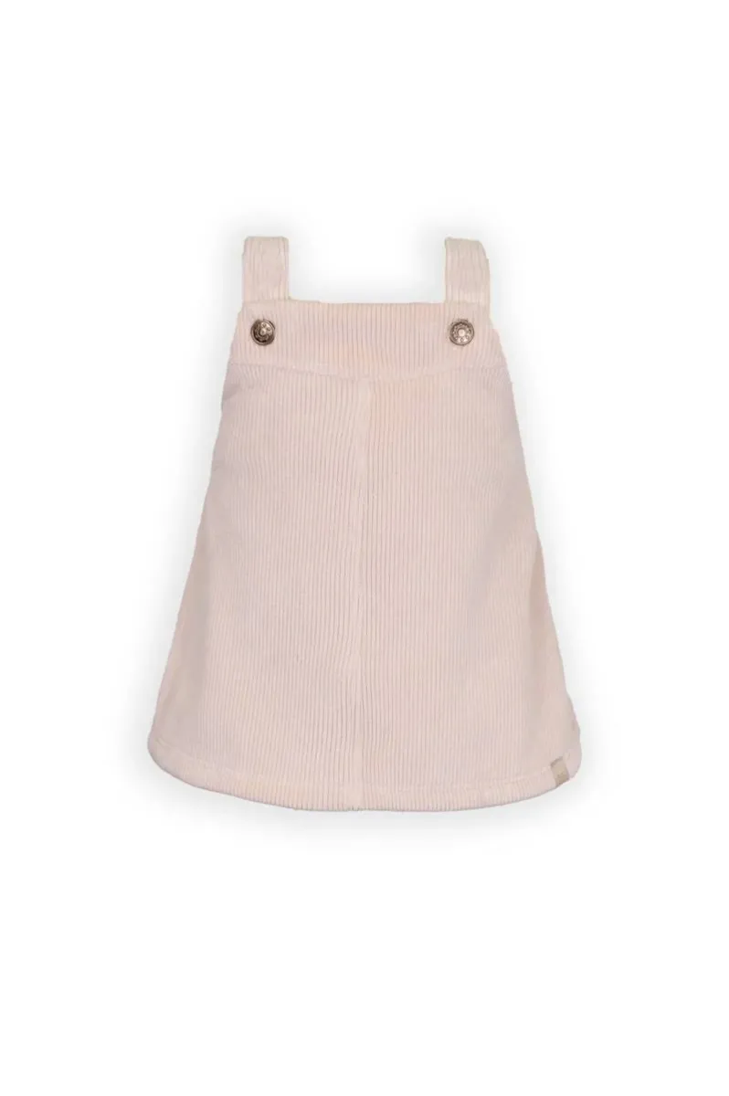 Jurk - Salopette - Velvet Geribbeld - Vintage Pink