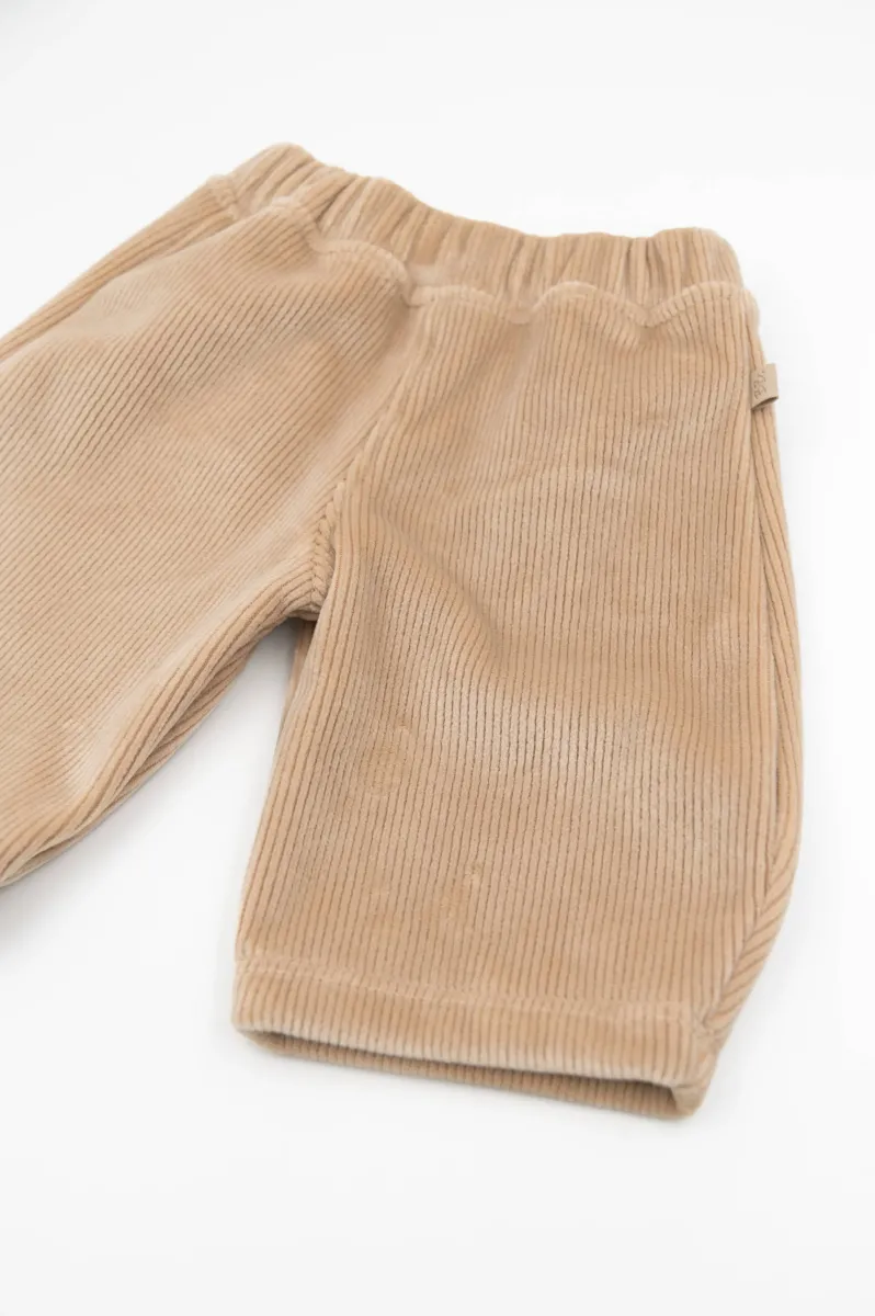Lange broek - Velvet geribbeld - Mocha Sand