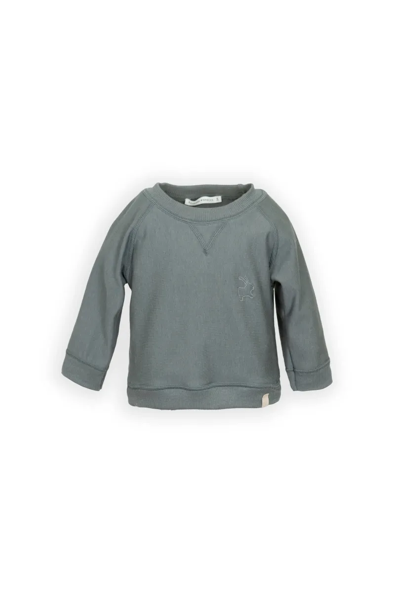 Sweater - met geborduurd konijn - Midnight Blue