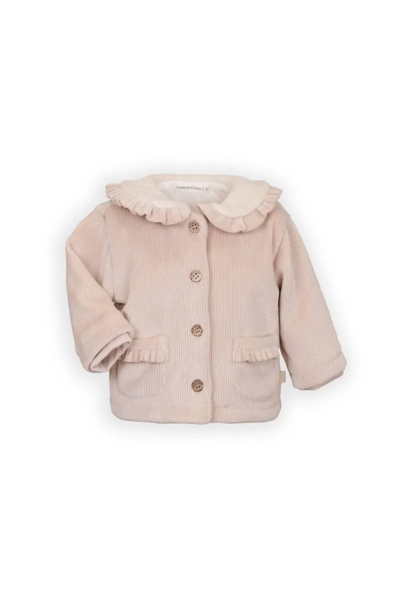Vestje - Velvet geribbeld - Vintage Pink