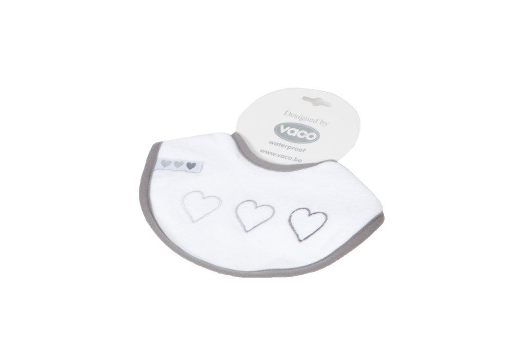 Slab - met 3 Hartjes - Waterproof - 20-25 cm - Wit
