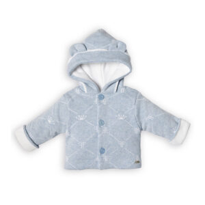Vest - in tricot - met kap - knitted FIRST®SIGNATURE - Azzuro