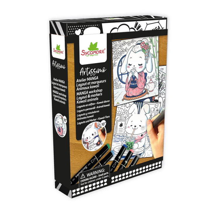 Artissimo - Manga - Kawaiidieren - Markers en lay-out papier - 10+