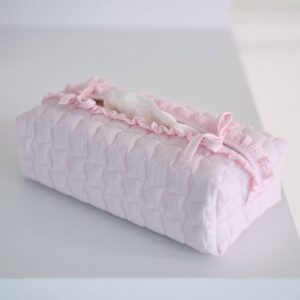 Pink Garden Party - Hoes voor kleenex-doos - Gewafeld - Roze