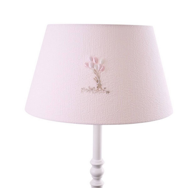 Pink Garden Party - Lampenkap - Groot - Geborduurd - Roze