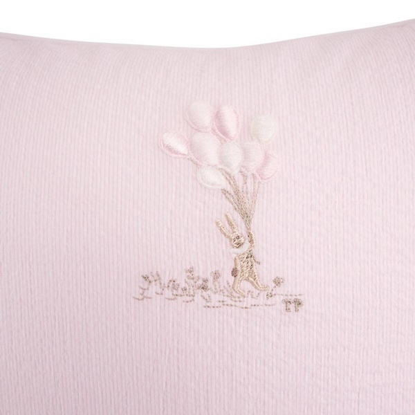 Pink Garden Party - Geborduurd Kussen - 40x40cm - Roze
