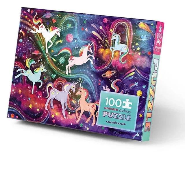 Puzzels - 100 stuks - Holographic - Eenhoorn Galaxy - 5+