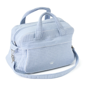 Verzorgingstas - ESSENTIALS AZZURO - Gemattelasseerde jersey , inclusief verzorgingsmatje - Blauw