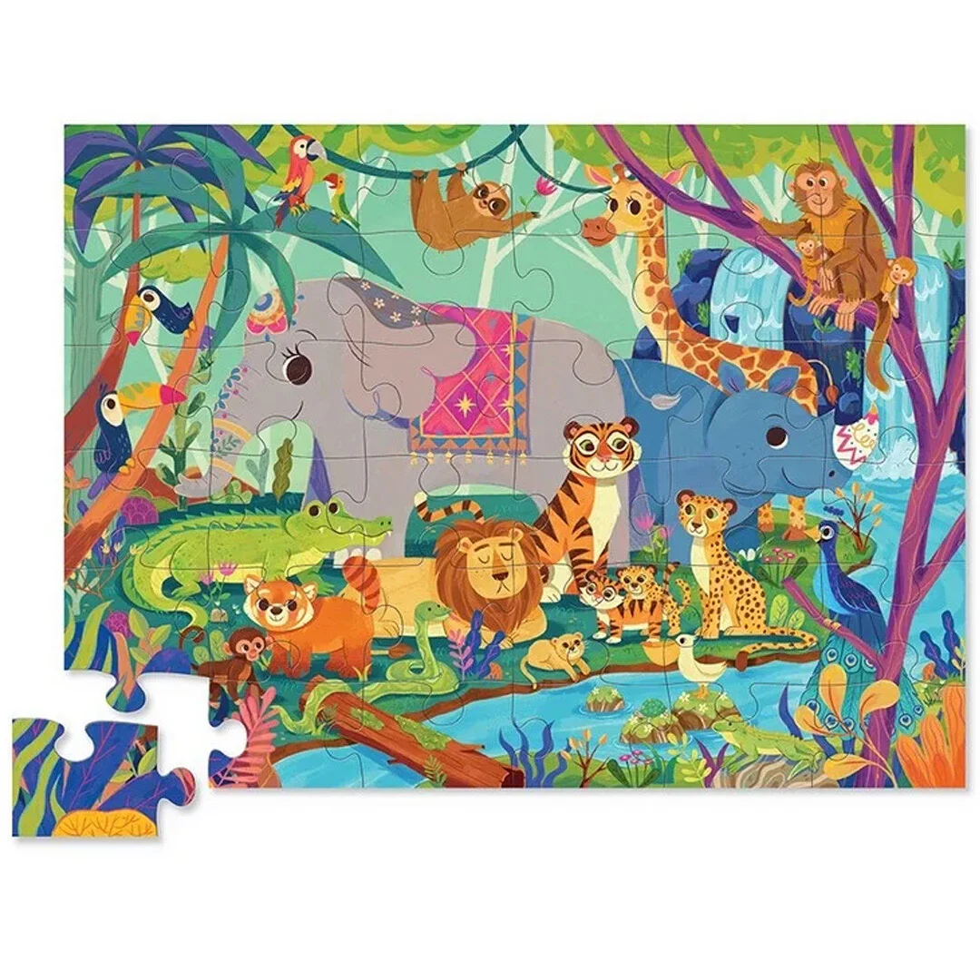 Vloerpuzzels - 36 stuks - In de Jungle - 3+
