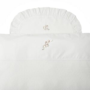 Carrousel - Donsovertrek + Sloop voor Wieg 80x80cm - Ivoor