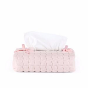 Cotton Pink - Hoes voor kleenex-doos - Gewafeld - Roze