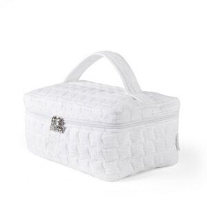 Cotton White - Toilettas - met 1 handvat - Gewatteerd - Wit