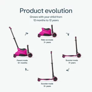 Xtend Scooter+Ride-on - Pink